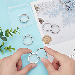 4 шт. подвески-медальоны из нержавеющей стали&nbsp;STAS-UN0061-63A