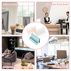 3шт 3 цвета пластиковый держатель визитной карточки&nbsp;AJEW-FG0002-84