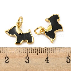 Латунь эмаль подвески&nbsp;X-KK-E093-01G-02