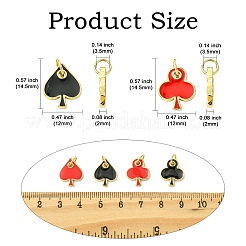 8шт 4 стиля латунные эмалевые подвески&nbsp;KK-CJ0003-72