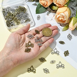 60 шт. 6 стиля тибетских звеньев/соединителей&nbsp;TIBE-YW0001-68-1