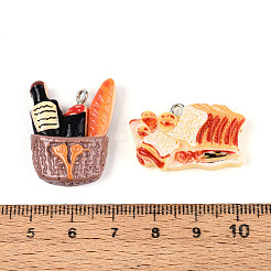 Подвески из непрозрачной смолы&nbsp;RESI-N050-10P