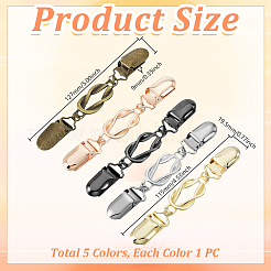 5 шт. 5-х цветные ретро-зажимы для кардигана из сплава&nbsp;FIND-WR0012-62