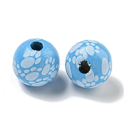 Набивные деревянные европейские бусины&nbsp;WOOD-G022-09I