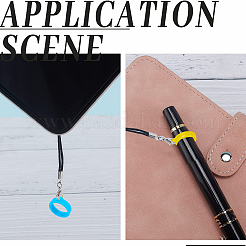 5 шт. двухцветный полиэстеровый ремешок на шею&nbsp;DIY-GF0008-25