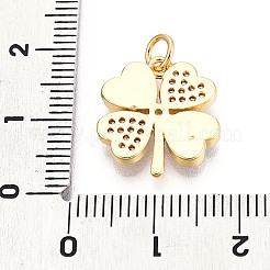 Латунные микропаве прозрачные подвески с фианитом&nbsp;KK-N268-16G