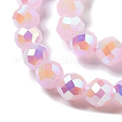 Стеклянные бусины с гальваническим покрытием &nbsp;GLAA-A014-01B