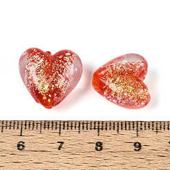 Нити из фольгированных бусин лэмпворк ручной работы&nbsp;FOIL-T008-08A