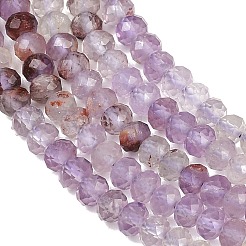 Натуральные фиолетовые фантомные кварцы&nbsp;G-B175-A22-3x4mm