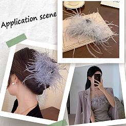 2м модная отделка из перьев страуса&nbsp;FIND-GF0005-13A