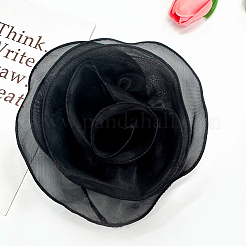 Многорядные броши из полиэстера с цветком&nbsp;JEWB-WH20003-05C