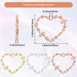 24 шт. подвески из сплава с открытым задним безелем&nbsp;FIND-SC0019-24