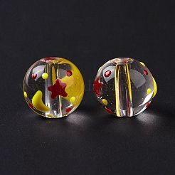 Прозрачные стеклянные бусины&nbsp;LAMP-B021-03A-09