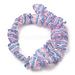 Выпечка окрашенные стеклянные бусины&nbsp;LAMP-I032-01I