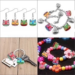 Подвески из сплава эмали 30шт 6 стиля&nbsp;ENAM-CJ0003-30