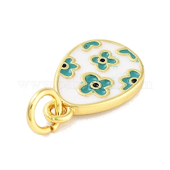 Подвески из латуни с покрытием из эмали&nbsp;KK-M293-37G-01