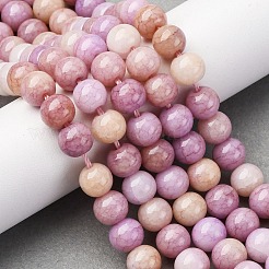 Нити из окрашенных стеклянных бусин с эффектом омбре&nbsp;X-GLAA-T031-01O-10