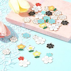 28шт 10 стиля подвески из сплава с эмалью&nbsp;ENAM-FS0002-16