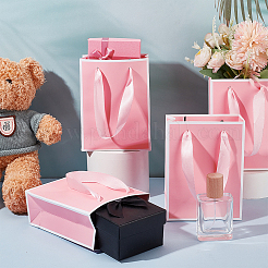 Складные бумажные подарочные пакеты с ручкой&nbsp;ABAG-WH0045-21B