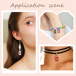 60шт 6 цвета подвеска из сплава&nbsp;ENAM-SC0003-89