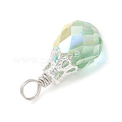 8шт 4 цвета подвески из гальванического стекла&nbsp;PALLOY-JF03958