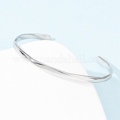 Браслеты-манжеты из нержавеющей стали 304 для женщин&nbsp;BJEW-Z146-05P