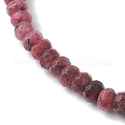 Браслеты-рондели из натуральных окрашенных малайзийских нефритов для женщин&nbsp;BJEW-JB13042-03