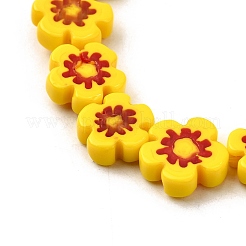 Ручной работы стеклянная бусина тысячецветник нитей&nbsp;LAMP-J035-10mm-03