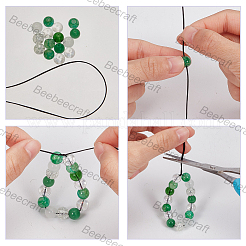 2 рулон плоской эластичной стринги из спандекса с кристаллами&nbsp;EW-BBC0001-02B-02