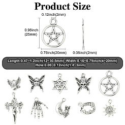 100шт 10 стиля подвески из сплава в тибетском стиле&nbsp;TIBE-CJ0001-35