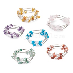 Браслеты из натурального смешанного камня&nbsp;BJEW-JB11265