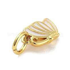 Настоящие 18-каратные позолоченные латунные эмалевые подвески&nbsp;KK-M293-33G-01