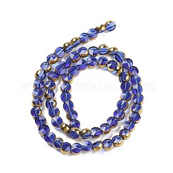 Стеклянные бусины с гальваническим покрытием &nbsp;EGLA-C005-03H