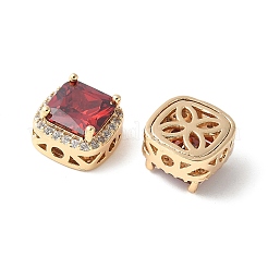 Латунные микро проложить кубического циркония бусы&nbsp;KK-A253-20G-02