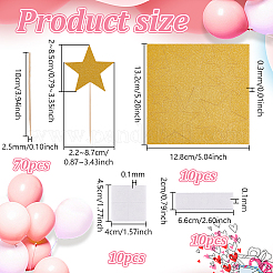 10 коробка бумажная вставка для торта открытка украшение&nbsp;AJEW-NB0007-11B