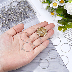 200 шт. фурнитура для сережек-колец из хирургической нержавеющей стали 316&nbsp;STAS-HS0001-26D