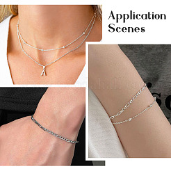 Цепи Фигаро из стерлингового серебра 1 м s925 STER-TA0001-39