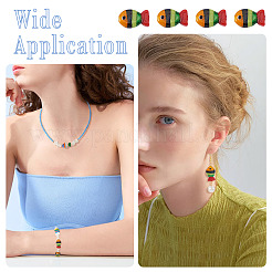 12шт ручной работы бусины лэмпворк&nbsp;LAMP-TA0001-74B