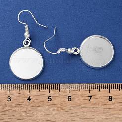 Железные крючки для сережек с покрытием стойки&nbsp;EJEW-D091-01D-S