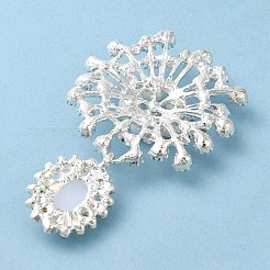 Цинк подвески Rhinestone сплава&nbsp;LS-PALLOY-Z017-01C-S