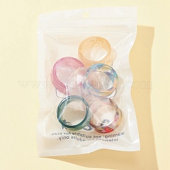 Кольцо-манжета с широкой полосой из полимера RJEW-FS0001-07