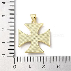 Латунные микропаве прозрачные подвески с фианитом&nbsp;KK-C045-06G