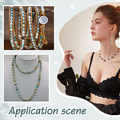 2 нити натуральных цветочных бусин амазонита нити&nbsp;G-NB0006-06