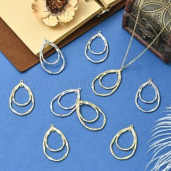 20 шт. 2-цветные подвески из сплава без содержания кадмия&nbsp;ENAM-YW0006-45