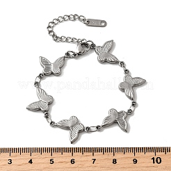 Браслеты из нержавеющей стали 304 для женщин&nbsp;LS-BJEW-Q041-01C-P