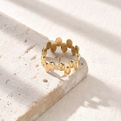 Кольца-манжеты овальные открытые из нержавеющей стали 304 с эмалью для женщин&nbsp;STAS-Z112-08G