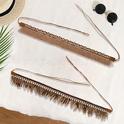 2 шт. 2 стиля шляпных лент из перьев&nbsp;DIY-GF0011-61