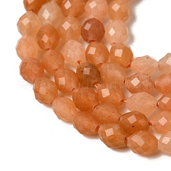 Натуральный красный авантюрин бисер нитей&nbsp;G-K376-F15-01