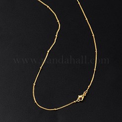 2 мм стойка покрытие латунные спутниковые цепи ожерелья для женщин мужчин&nbsp;MAK-L044-33G