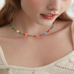 400шт 10 цвета непрозрачные акриловые бусины&nbsp;SACR-LP0001-13